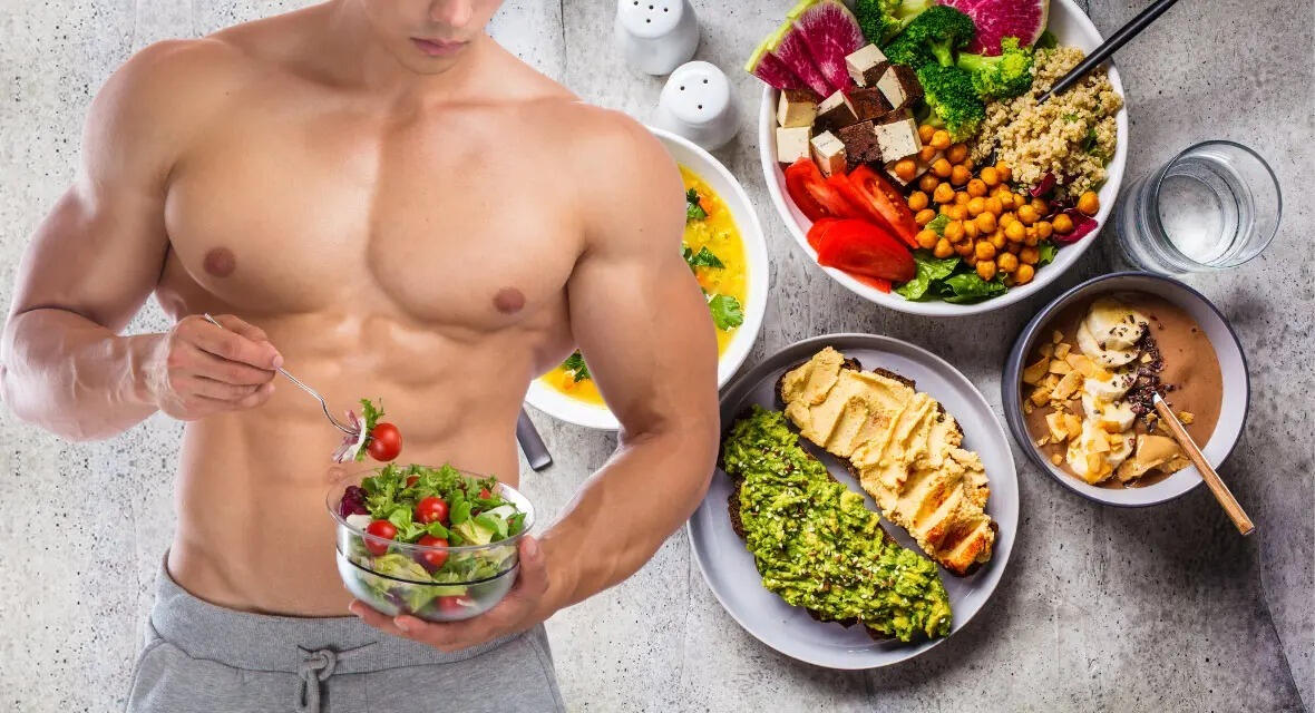 Male Muscle Building Diet Male Muscle A successful muscle gain diet requires a modest calorie surplus, high protein intake, and balanced nutrients to fuel